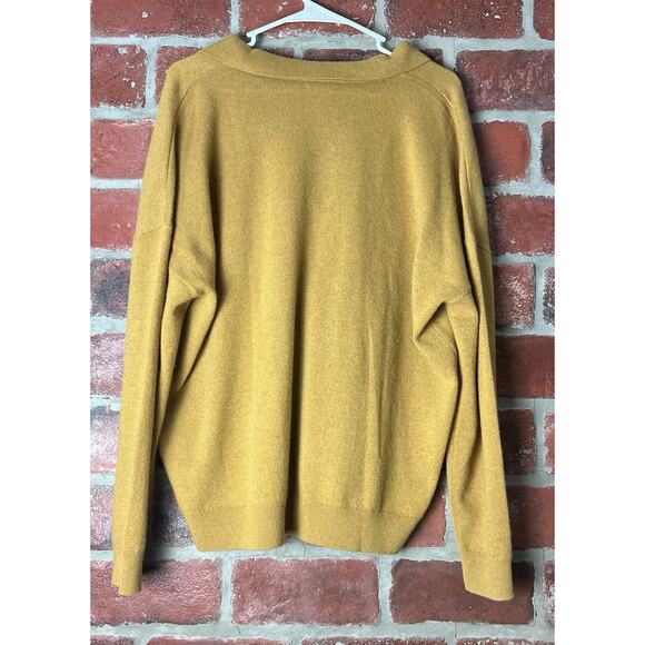 Garnet Hill Essential Cashmere Polo Sweater Pullover Collared Size XL $179 - Picture 6 of 10